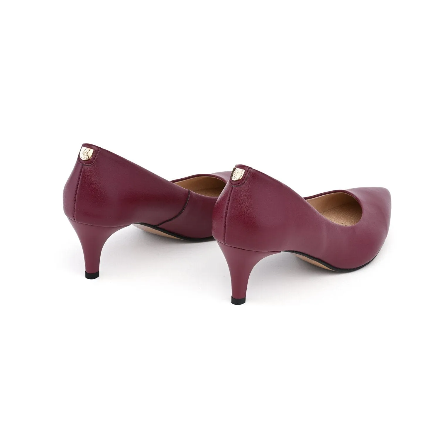 Talons 55mm en Cuir Végétal de Pomme | Extase Bordeaux