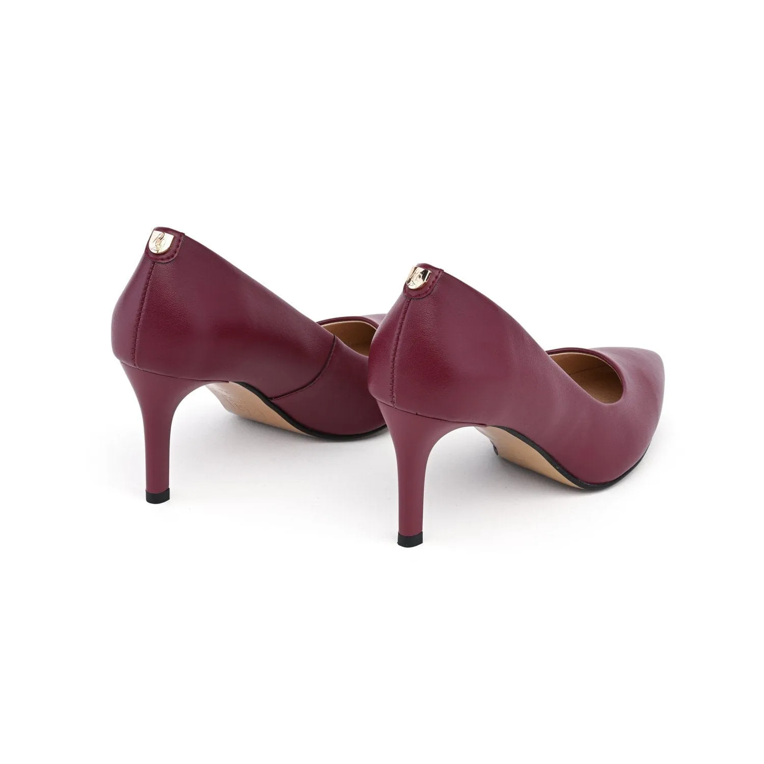 Talons 75mm en Cuir Végétal de Pomme | Extase Bordeaux