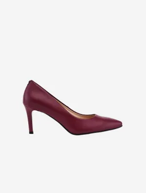 Talons 75mm en Cuir Végétal de Pomme | Extase Bordeaux