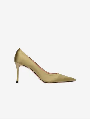 Dîner romantique à 20h Talons végans | Satin vert recyclé