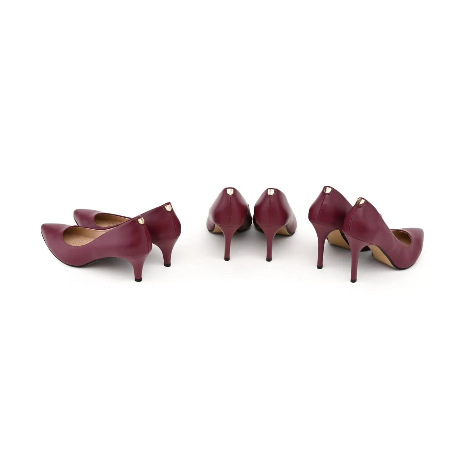 Talons 95mm en similicuir végan pomme | Extase bordeaux