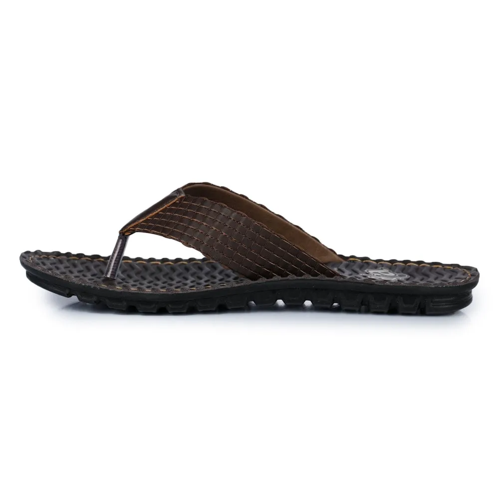 A-HA Pantoufles Décontractées Marron Pour Hommes 2137-11 Par Liberty