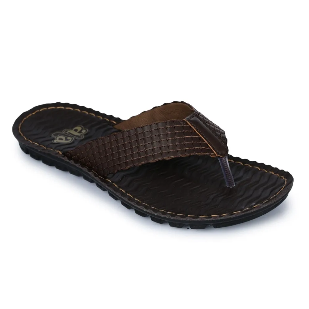 A-HA Pantoufles Décontractées Marron Pour Hommes 2137-11 Par Liberty