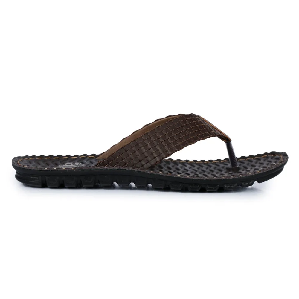 A-HA Pantoufles Décontractées Marron Pour Hommes 2137-11 Par Liberty