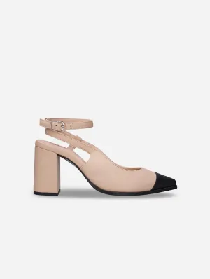 Escarpins Slingback Adel Vegan en Cuir de Pomme | Beige