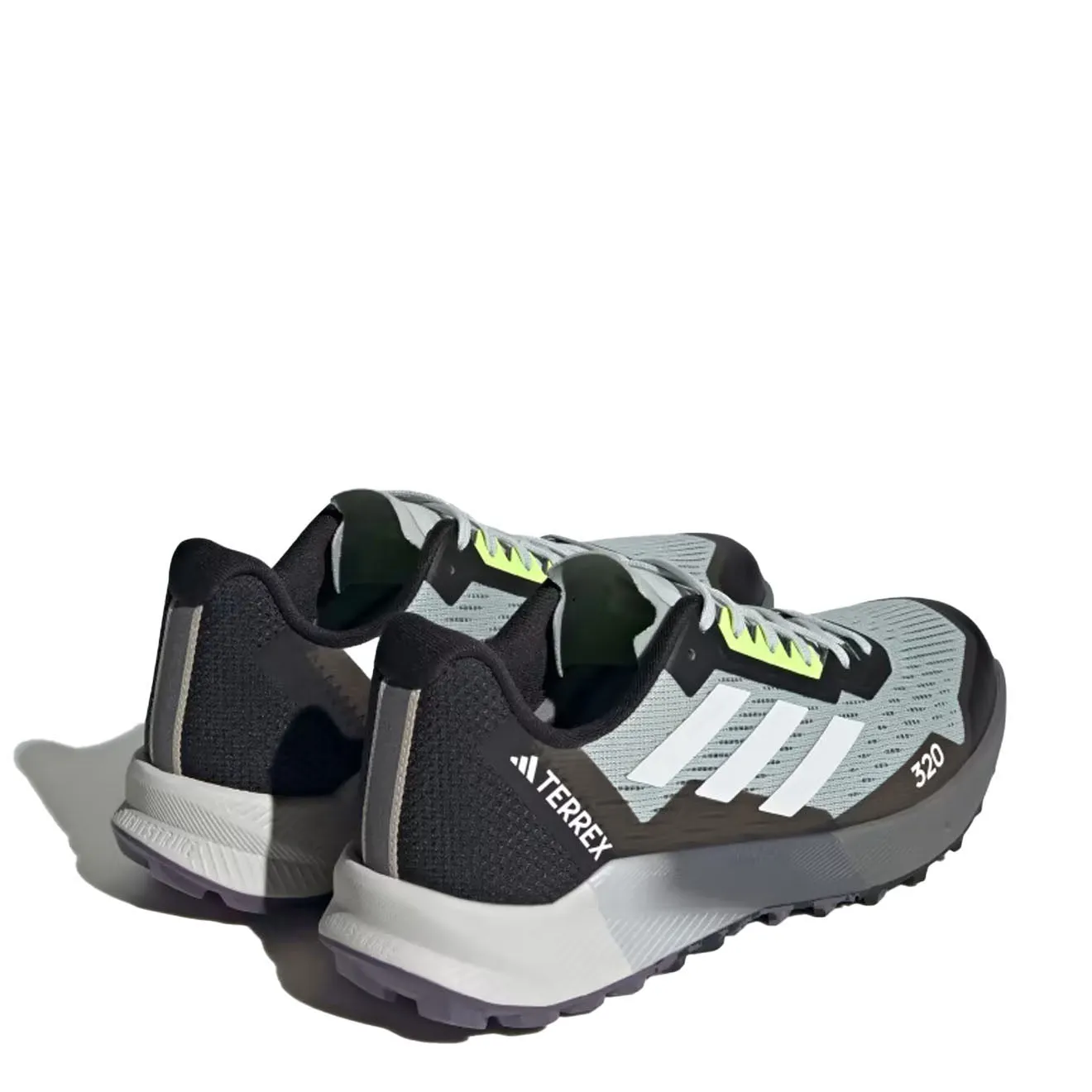 Adidas Terrex Agravic Flow 2.0 Chaussures de Trail Wonder Argent / Blanc Cristal / Jaune Lucide