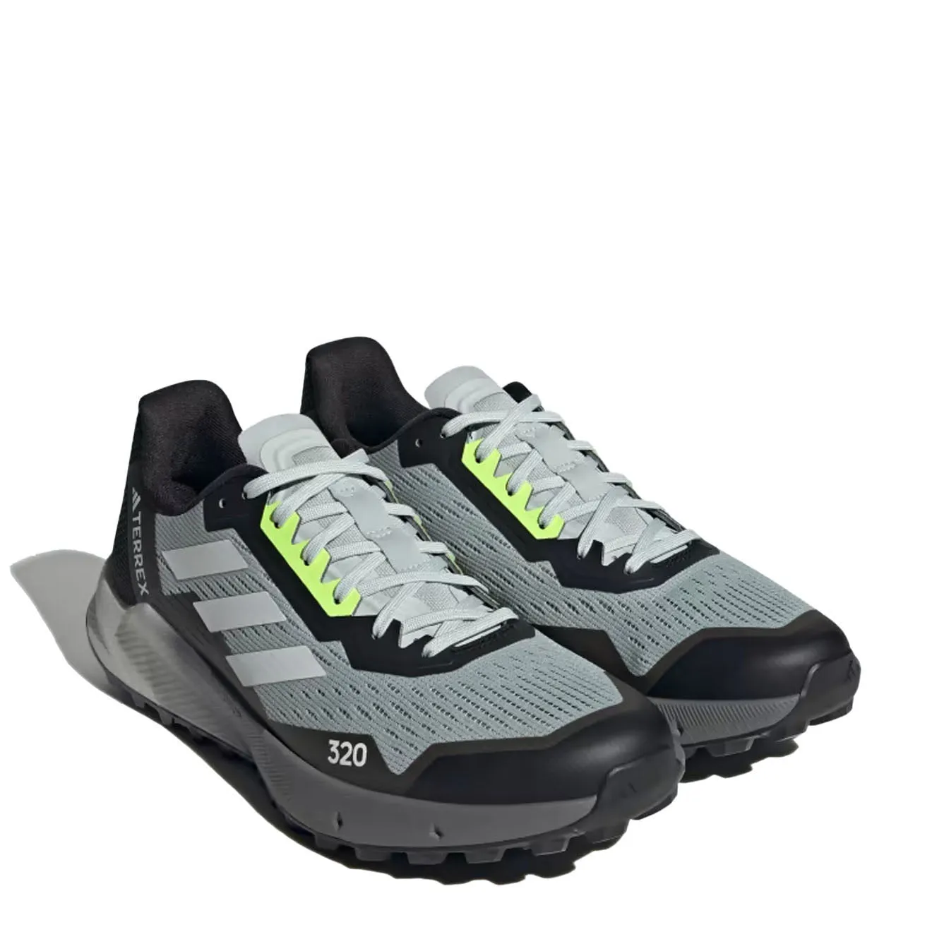 Adidas Terrex Agravic Flow 2.0 Chaussures de Trail Wonder Argent / Blanc Cristal / Jaune Lucide
