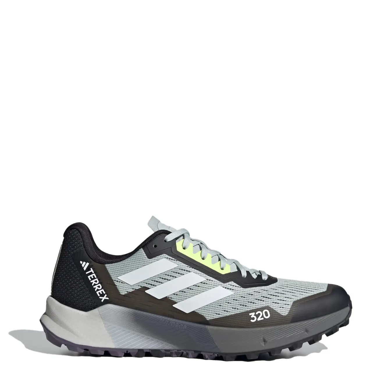 Adidas Terrex Agravic Flow 2.0 Chaussures de Trail Wonder Argent / Blanc Cristal / Jaune Lucide