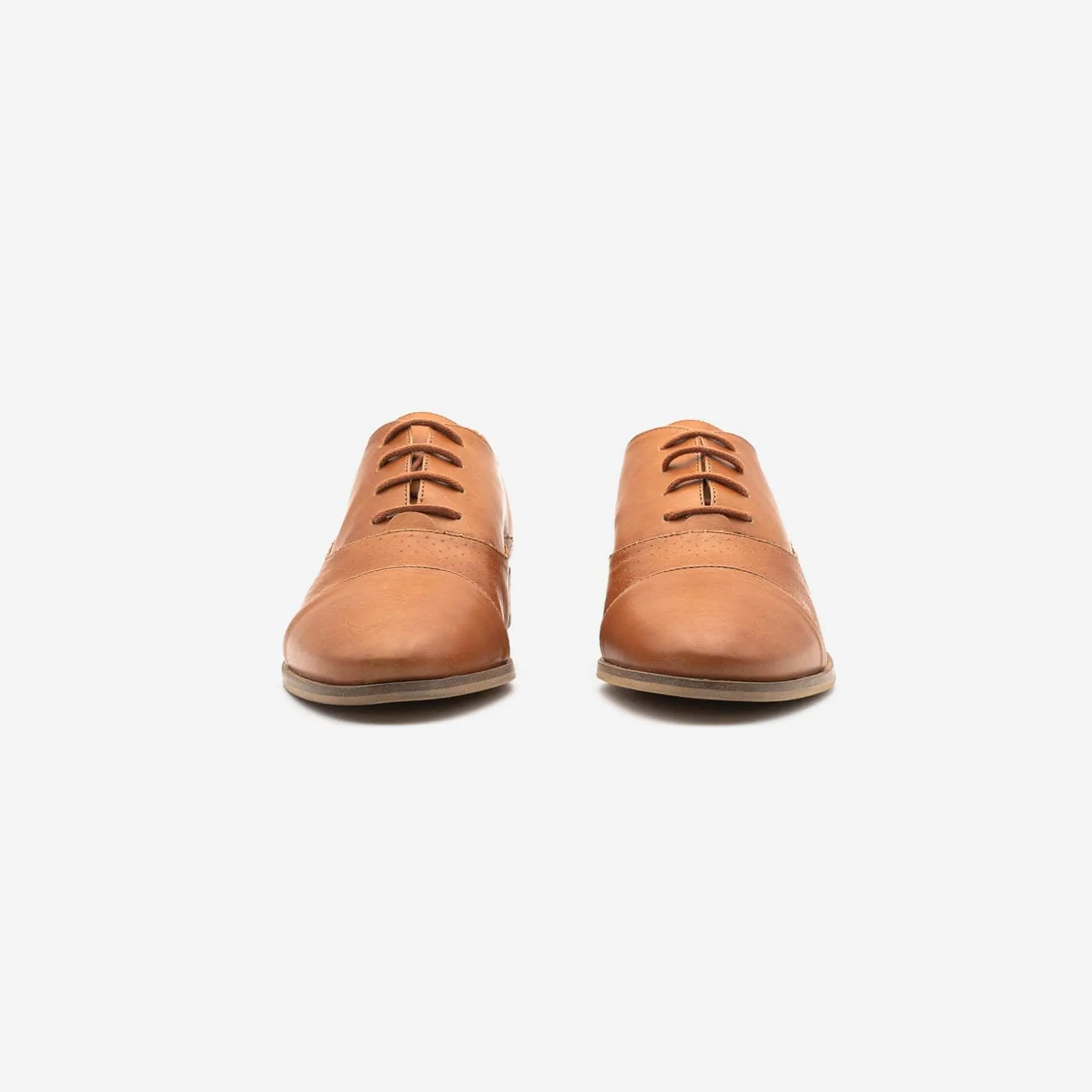 Aiko Oxfords en Simili-Cuir pour Femme | Camel