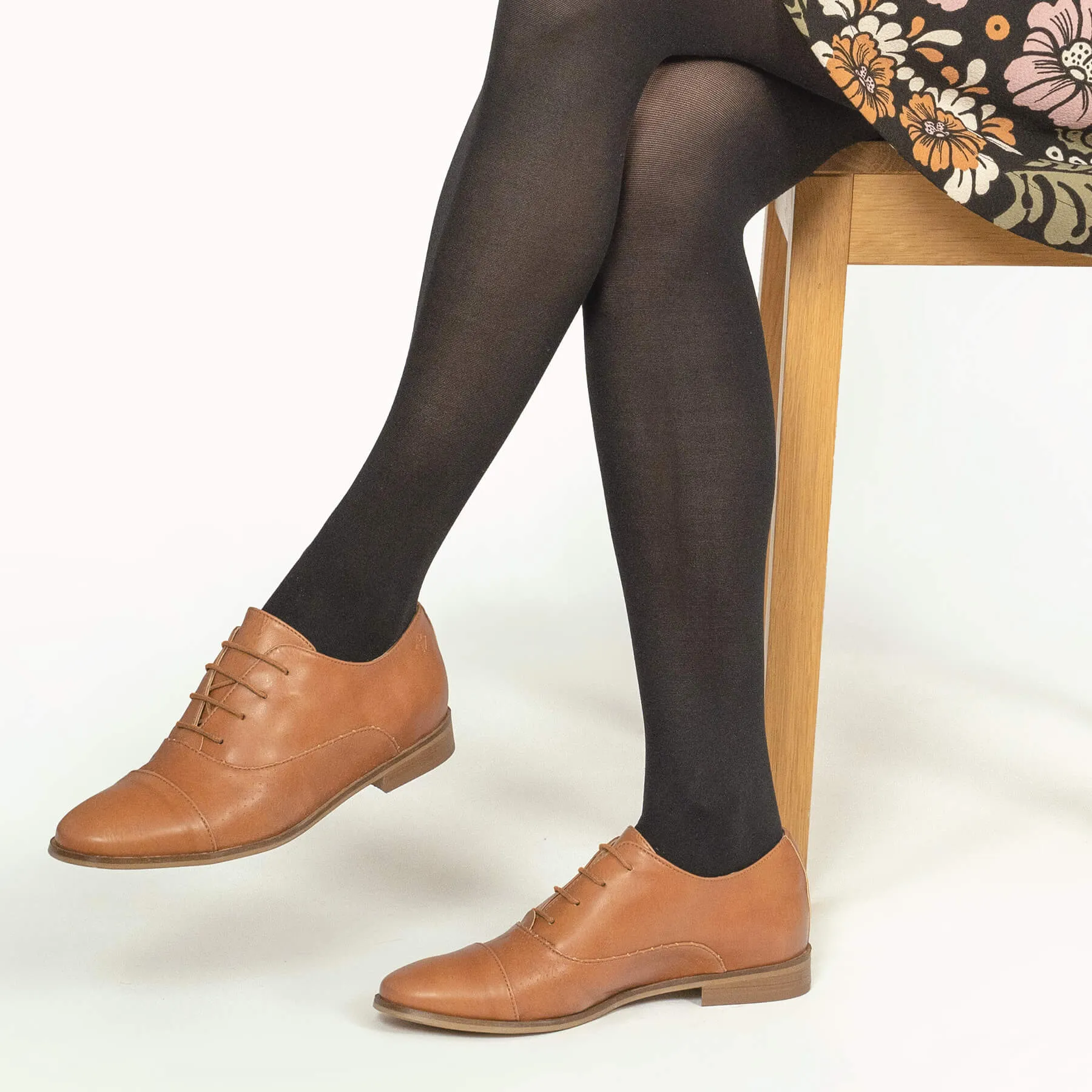 Aiko Oxfords en Simili-Cuir pour Femme | Camel