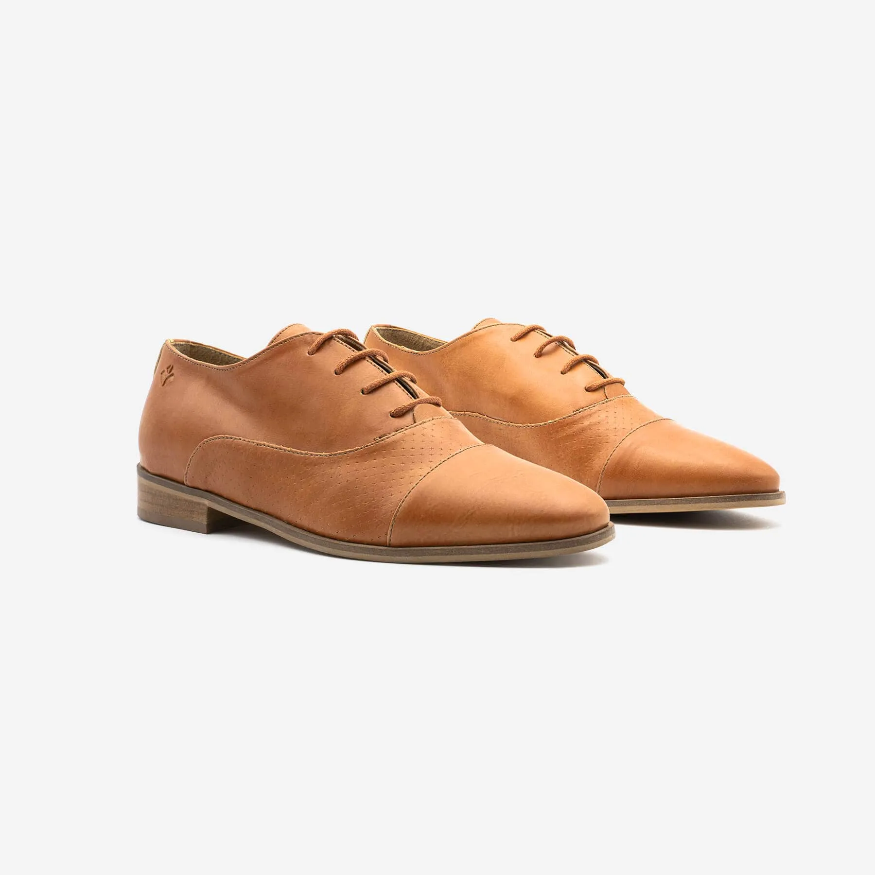 Aiko Oxfords en Simili-Cuir pour Femme | Camel
