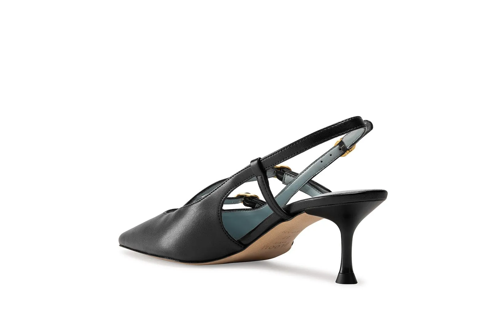 Escarpins Alice Vegan à bride en similicuir de pomme | Noir