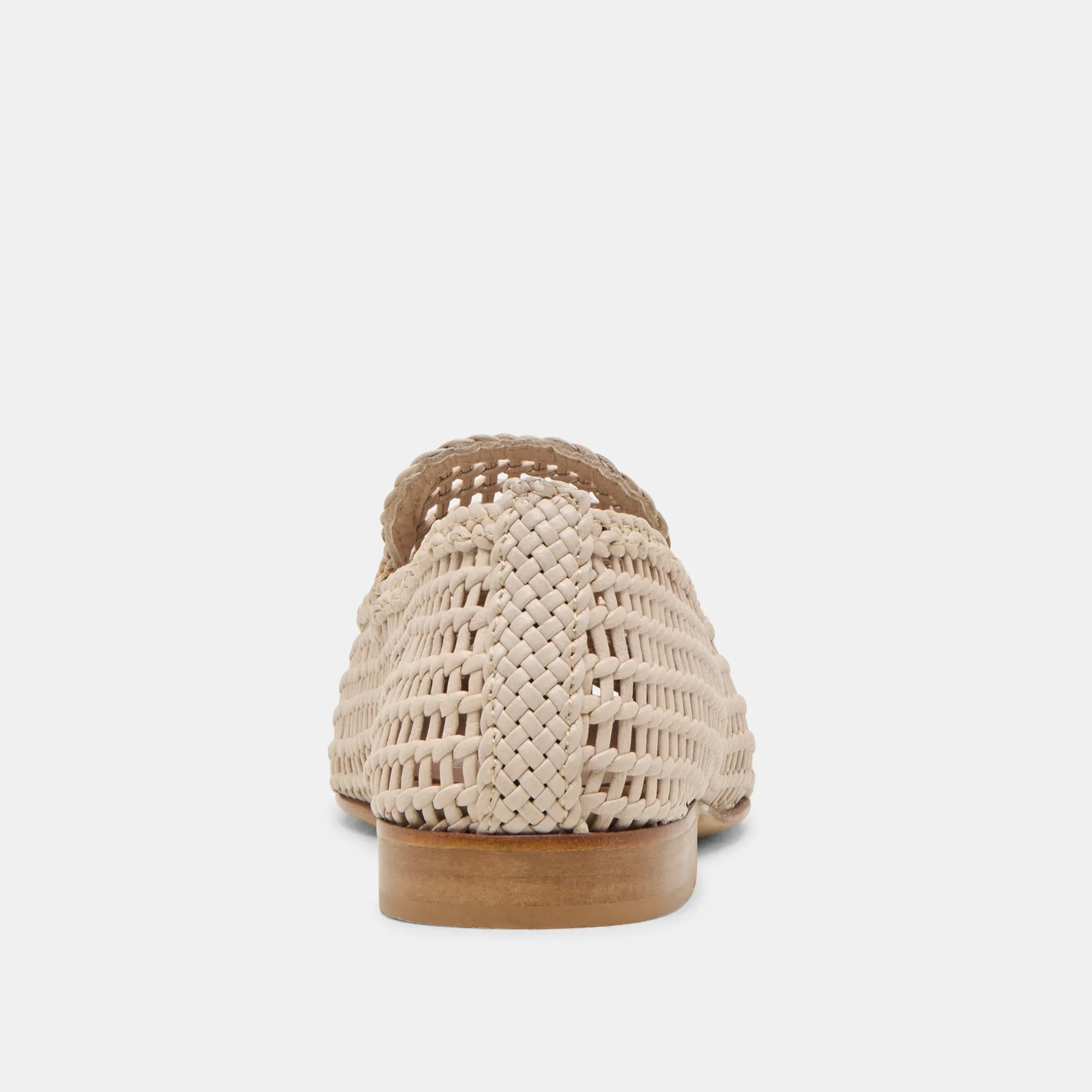 ARMOND FLATS CUIR TISSÉ OSSEIN
