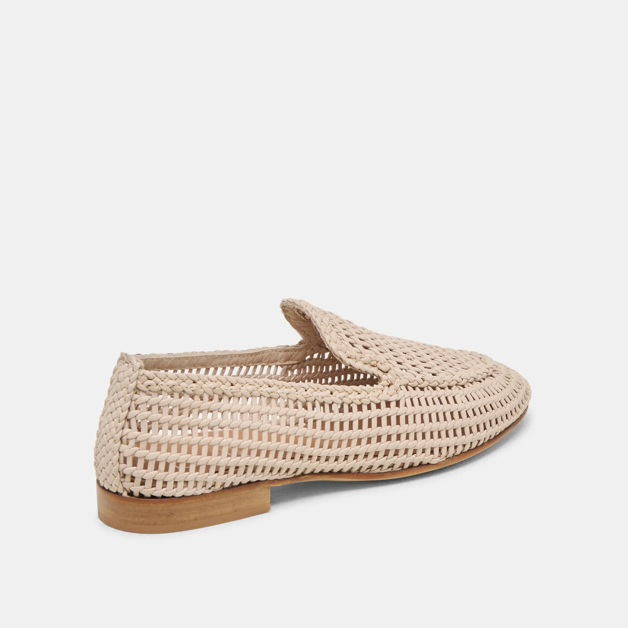 ARMOND FLATS CUIR TISSÉ OSSEIN
