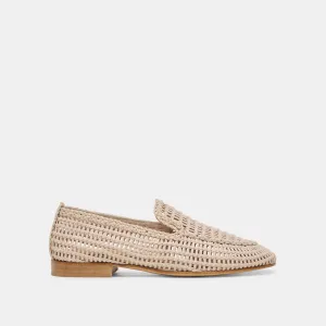 ARMOND FLATS CUIR TISSÉ OSSEIN