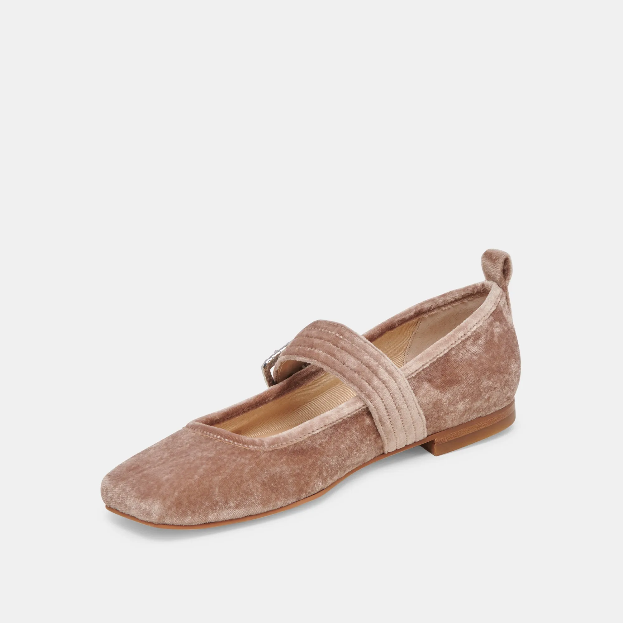 ARORA BALLERINES VELOURS ROSE