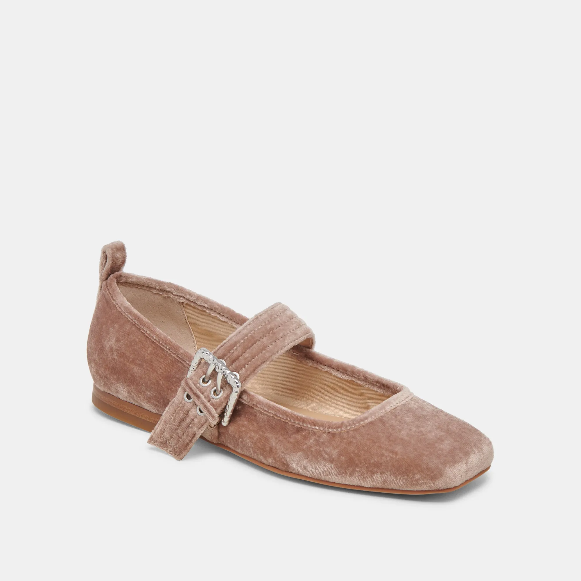 ARORA BALLERINES VELOURS ROSE