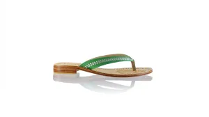 Ayu 20mm Plat - Vert & Argent