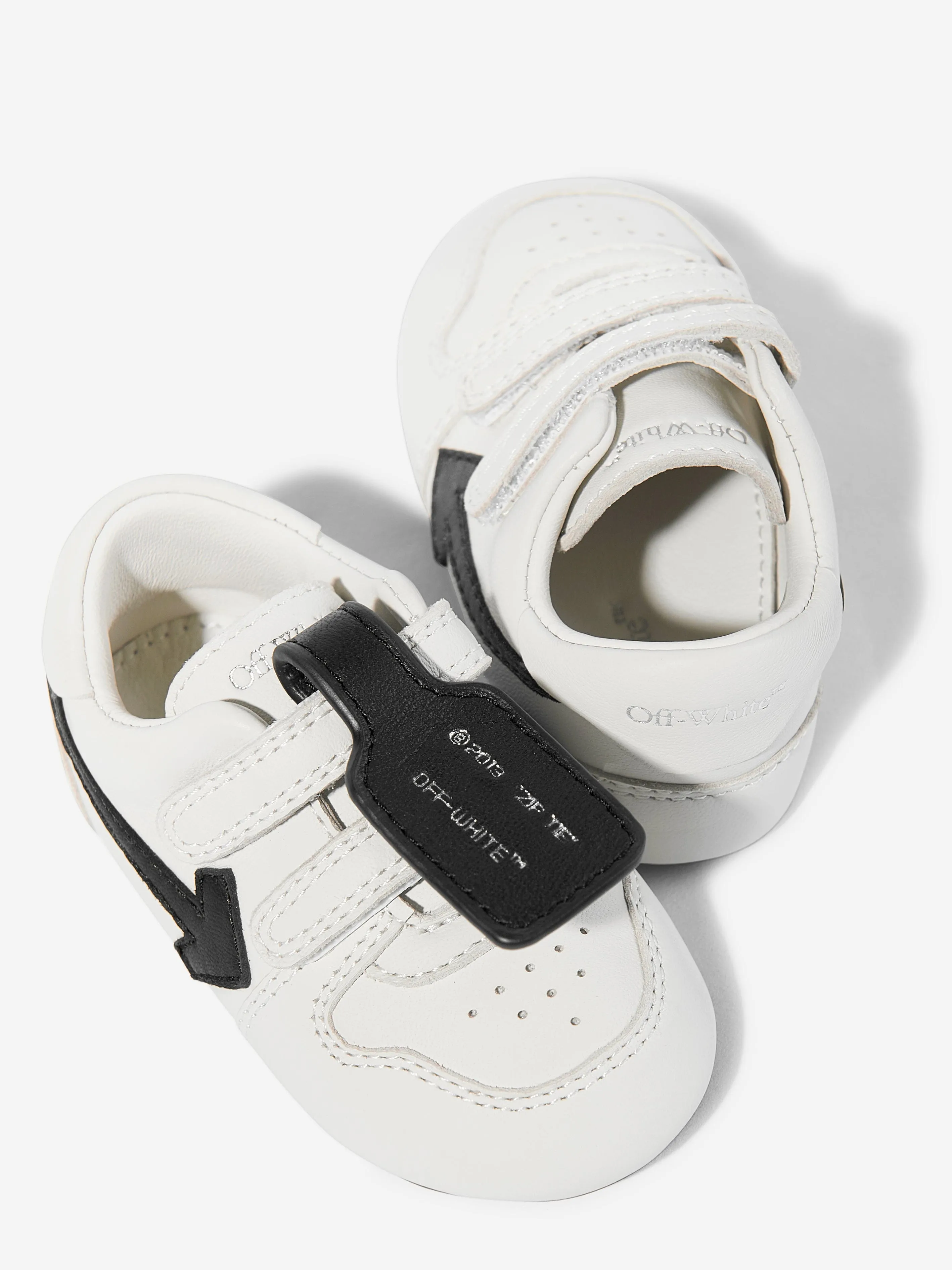 Baskets Bébé Cuir Hors Bureau en Blanc