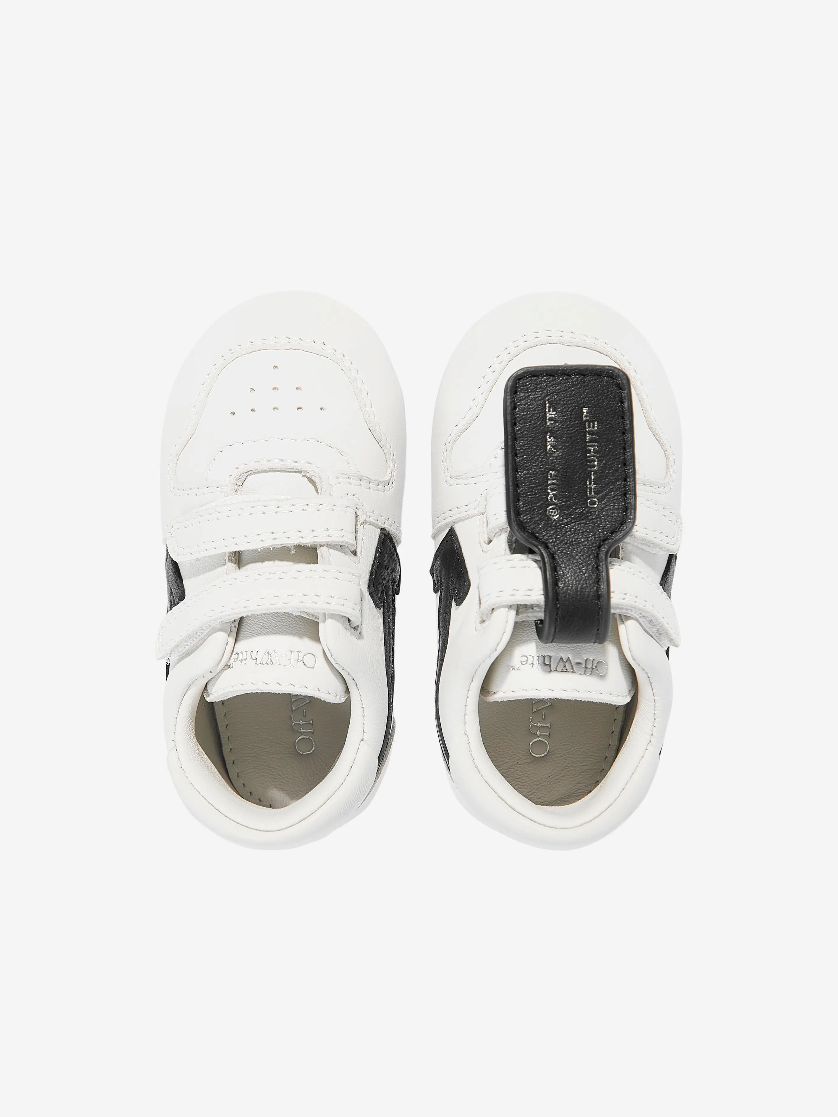 Baskets Bébé Cuir Hors Bureau en Blanc