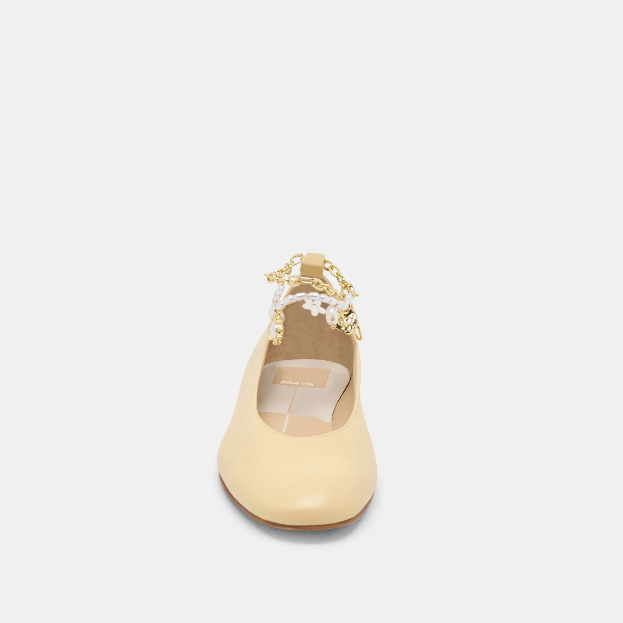 BAIDEN BALLET FLATS EN CUIR NATUREL CHAUD