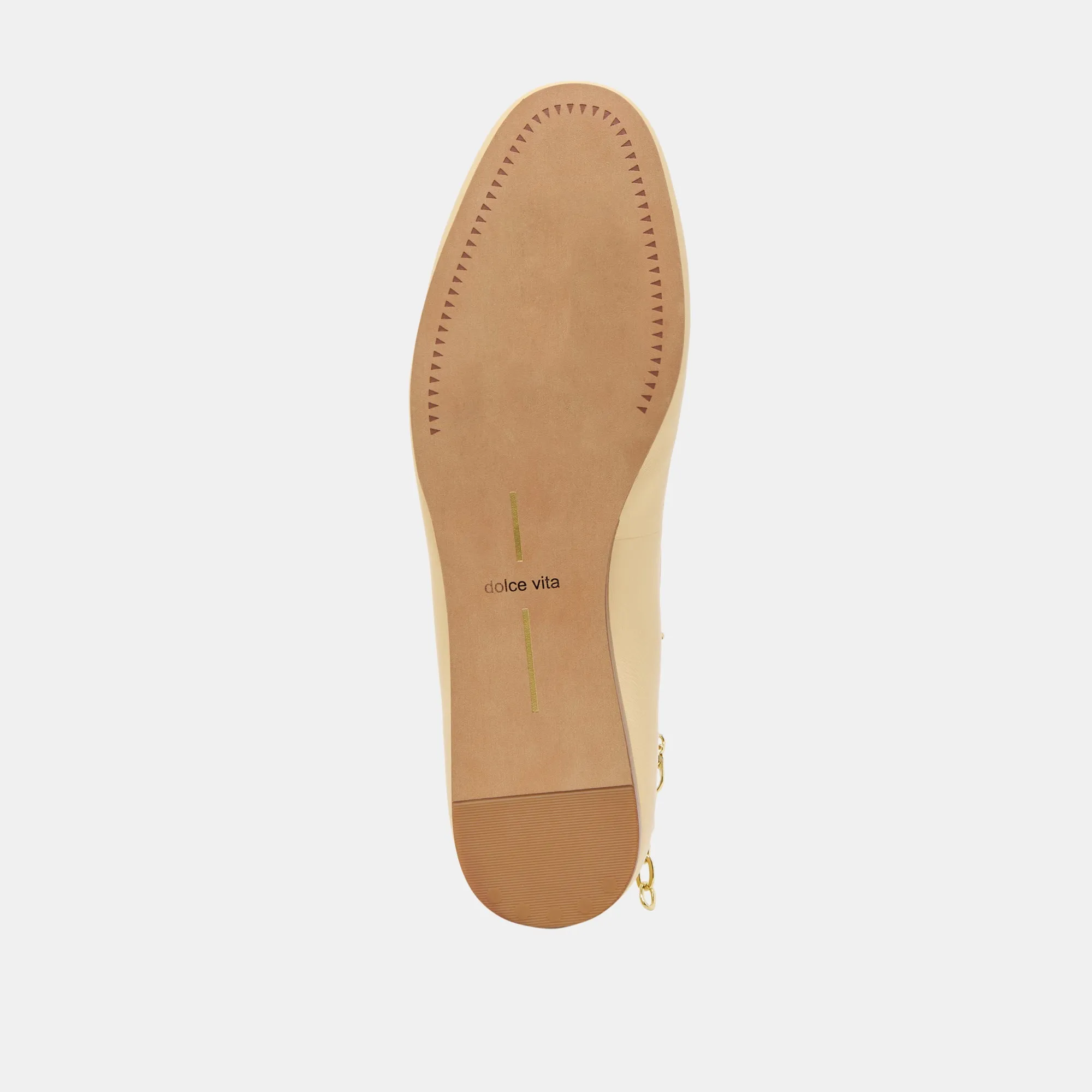 BAIDEN BALLET FLATS EN CUIR NATUREL CHAUD