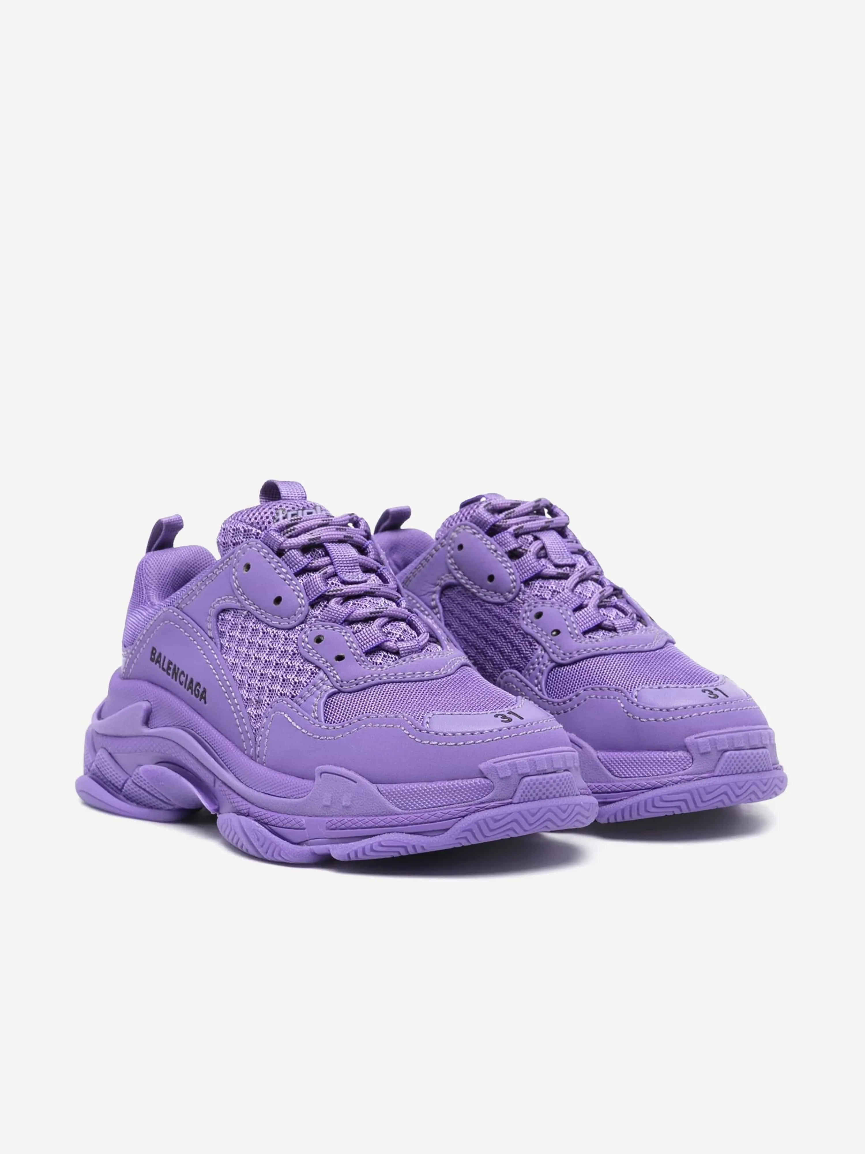 Balenciaga Kids Triple S Trainers en Violet