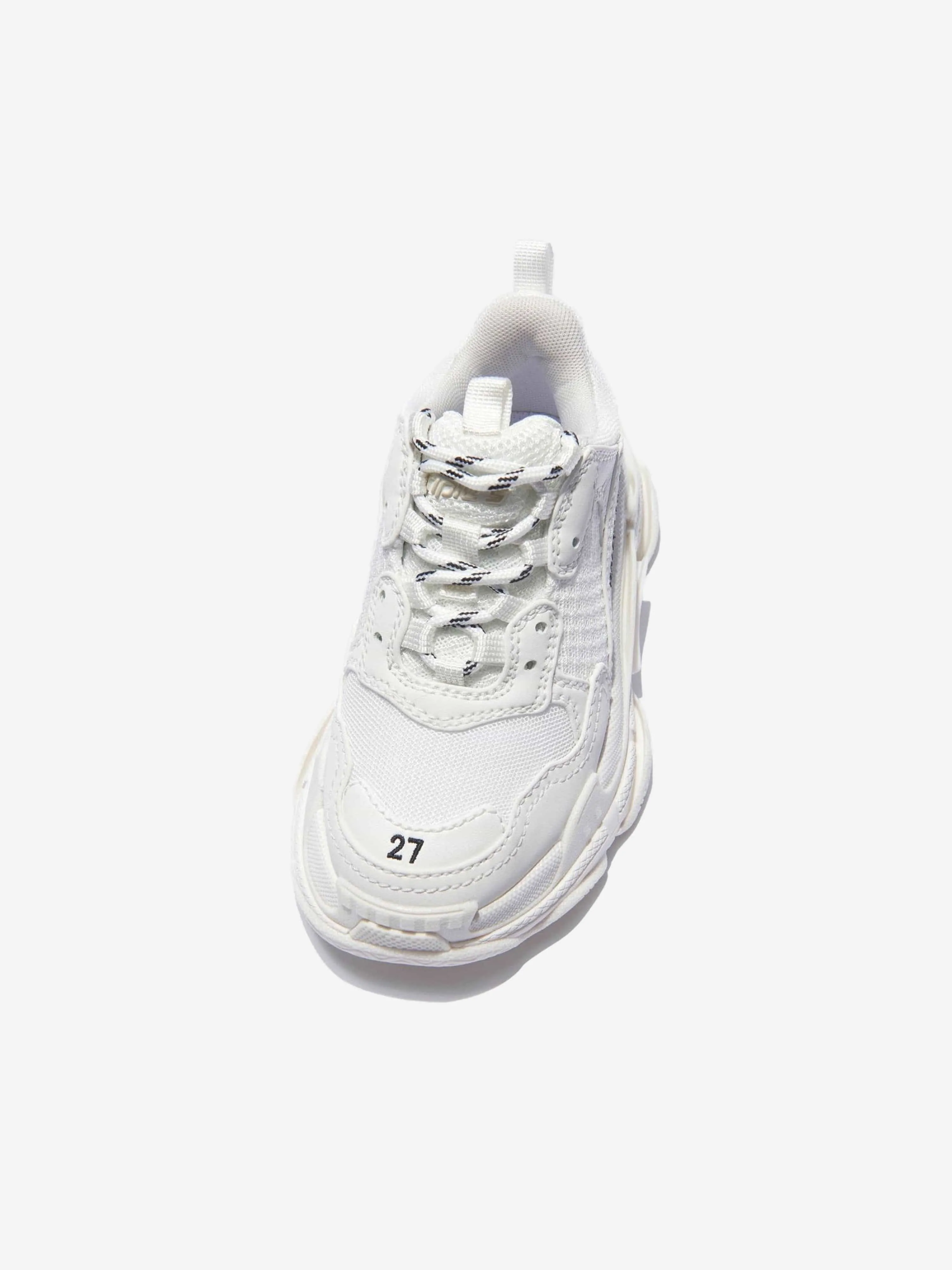 Balenciaga Kids Triple S Trainers en Blanc