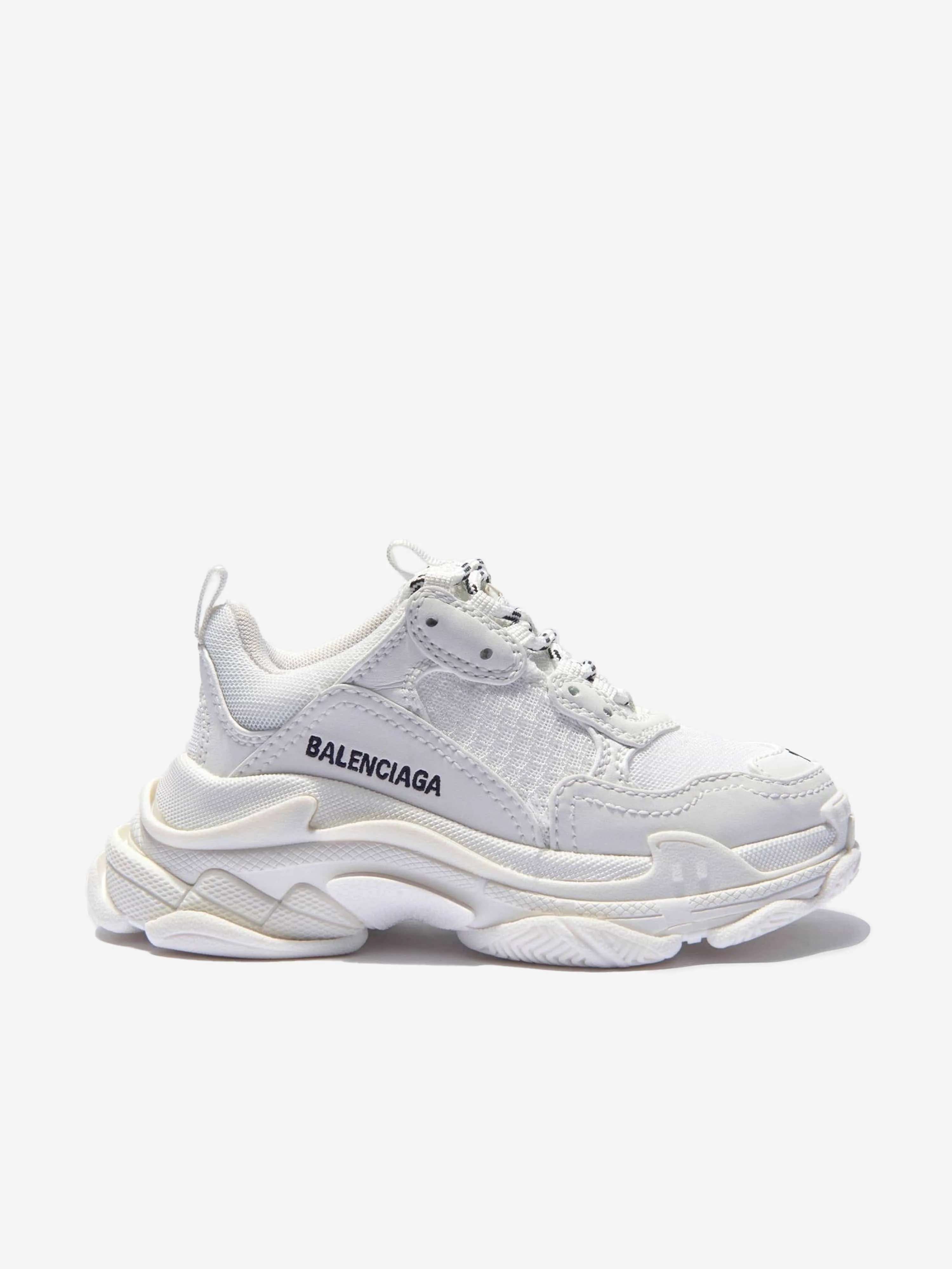Balenciaga Kids Triple S Trainers en Blanc