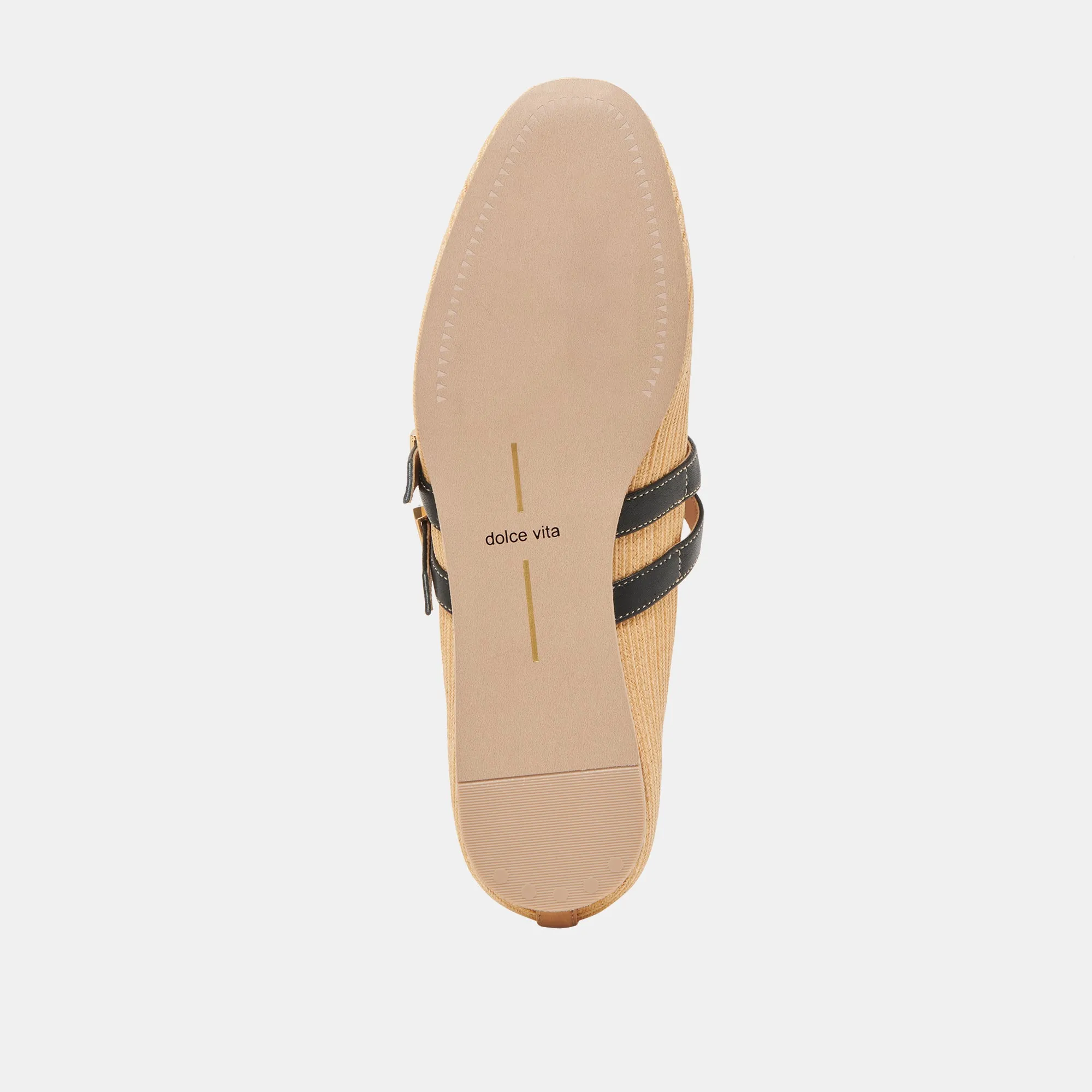 BAYLEE BALLERINES LARGES EN RAFFIA NATUREL