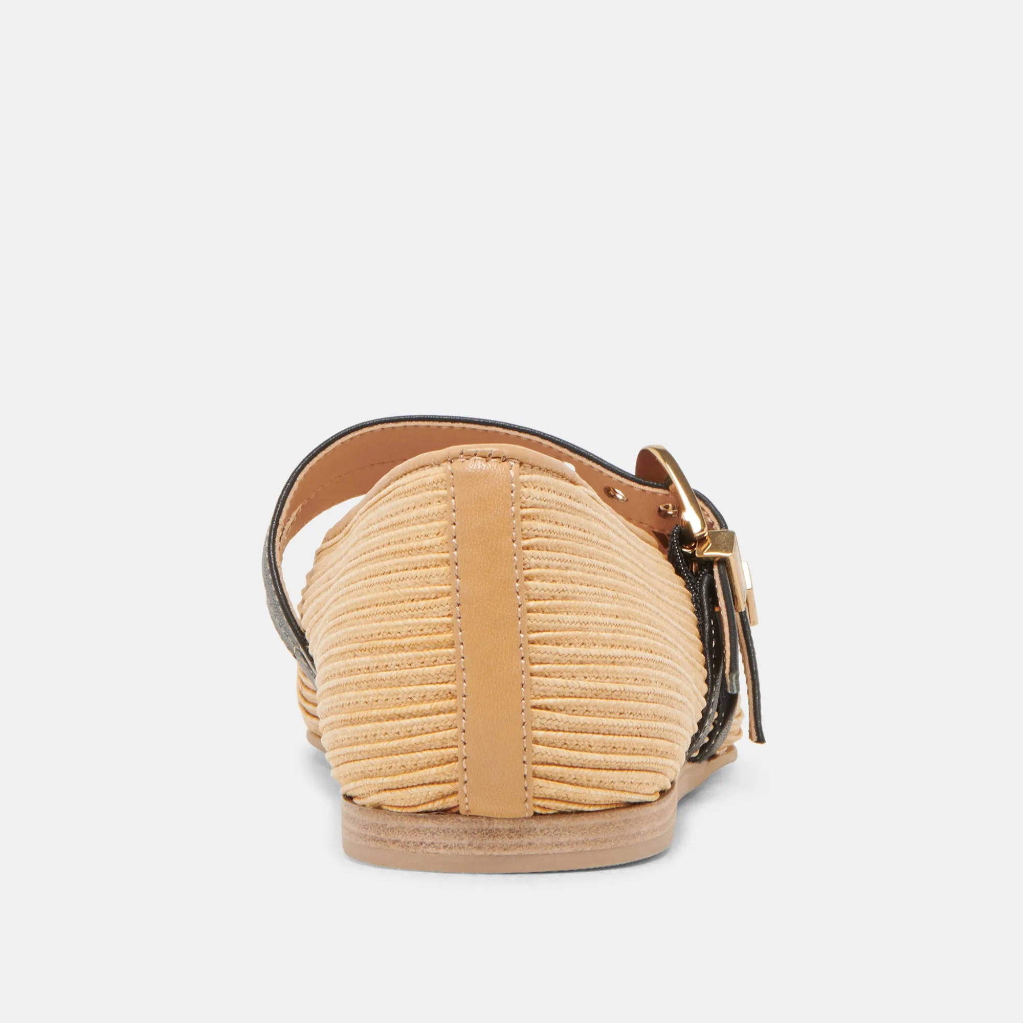BAYLEE BALLERINES LARGES EN RAFFIA NATUREL