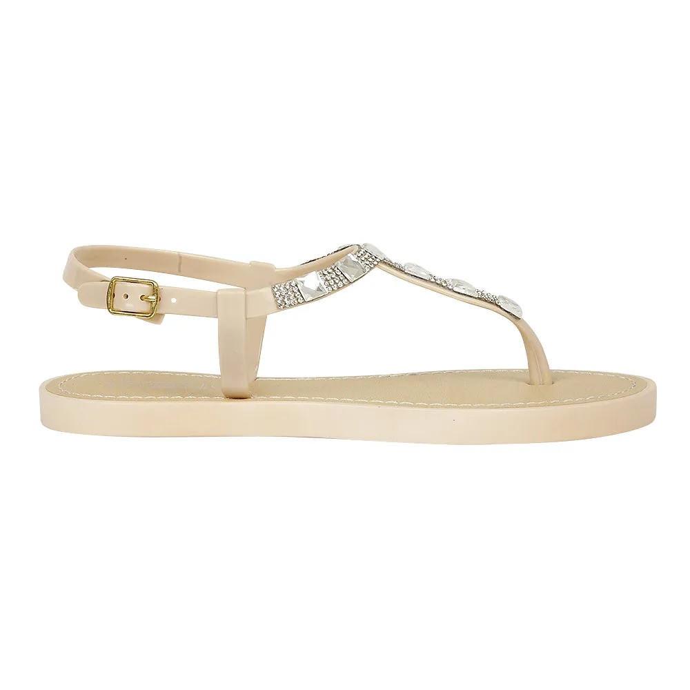 Chaussures plates beige