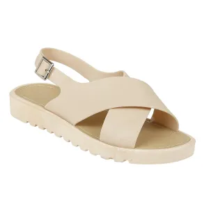 Chaussures plates beige