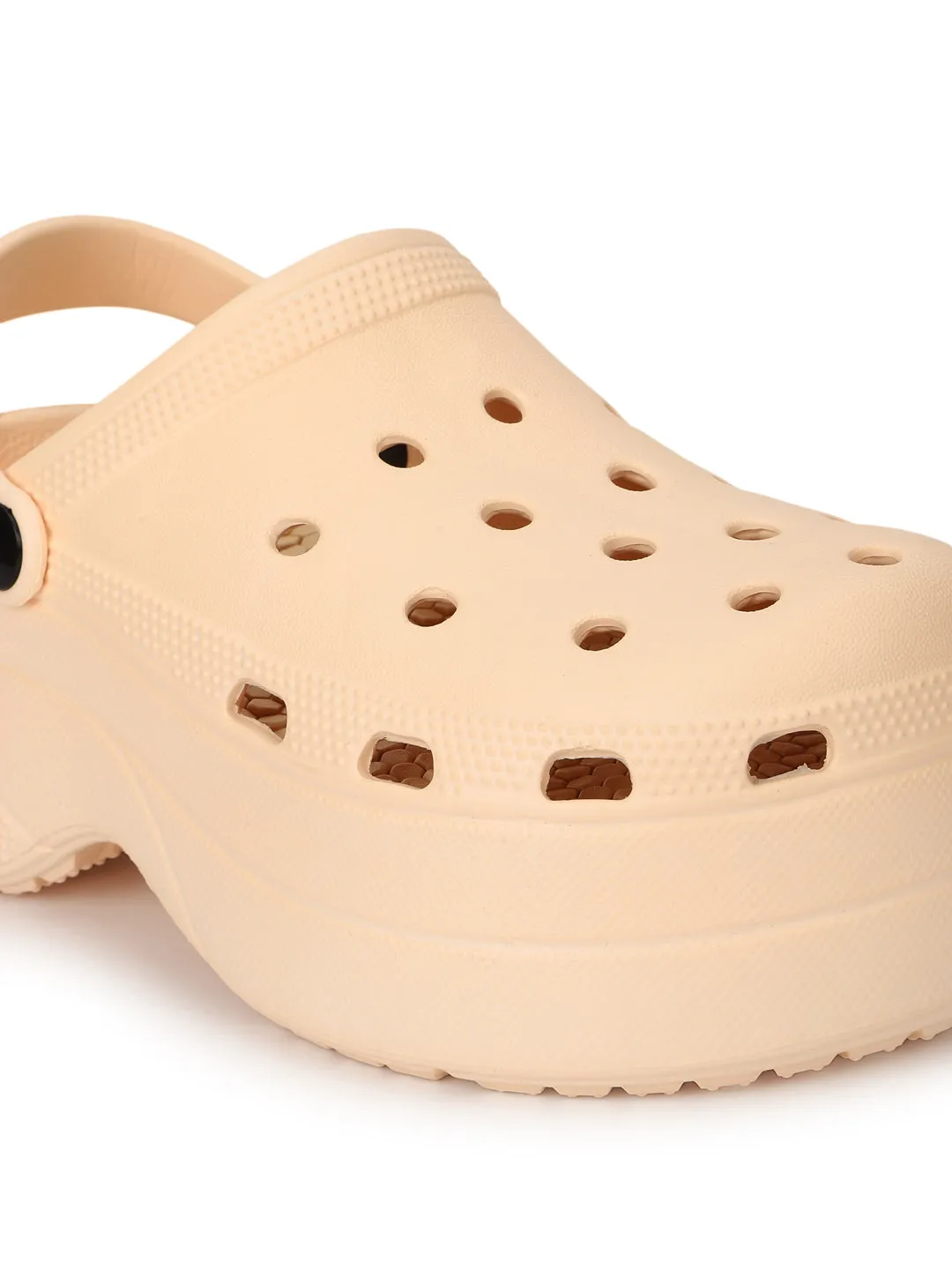 Mules en PU beige à enfiler style Croc (TC-RS3581-BEIG)