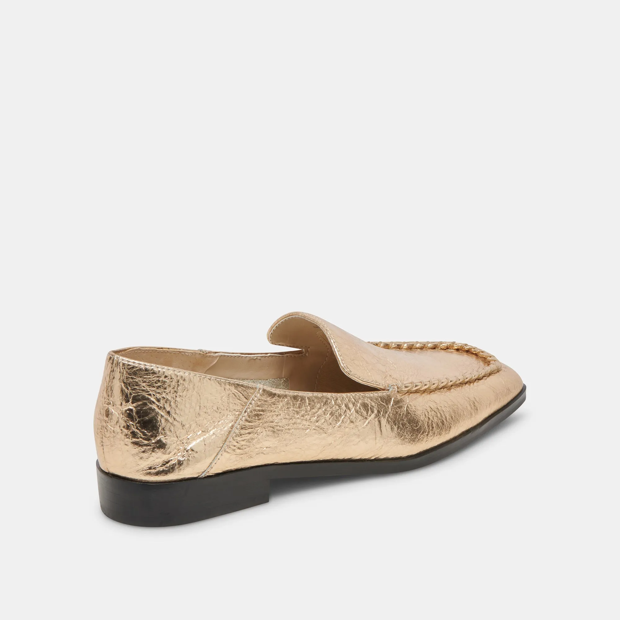 BENY FLATS CUIR DORÉ VIEILLI