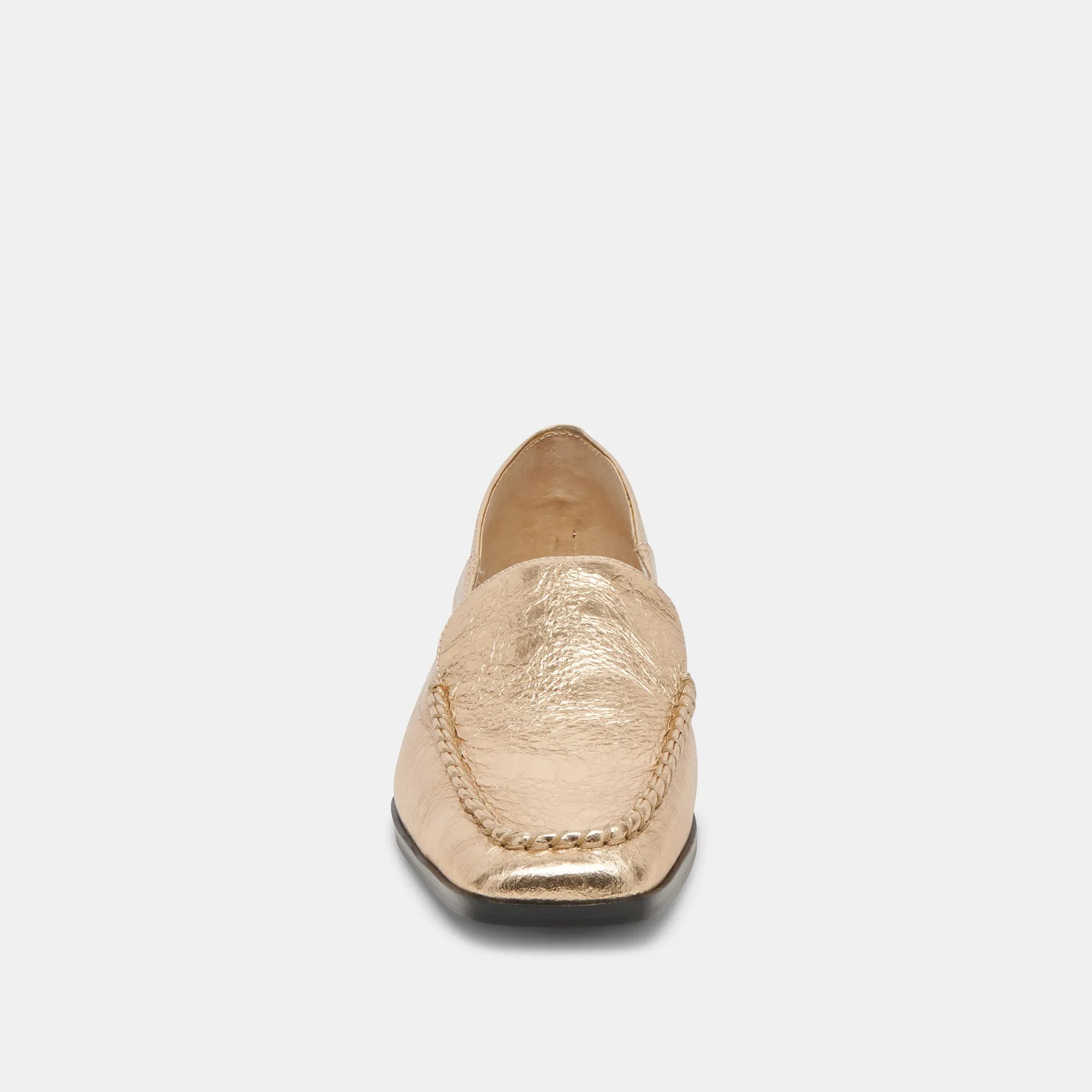 BENY FLATS CUIR DORÉ VIEILLI