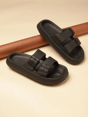 Escarpins à enfiler en PU noir (TC-RS3255-BLK)