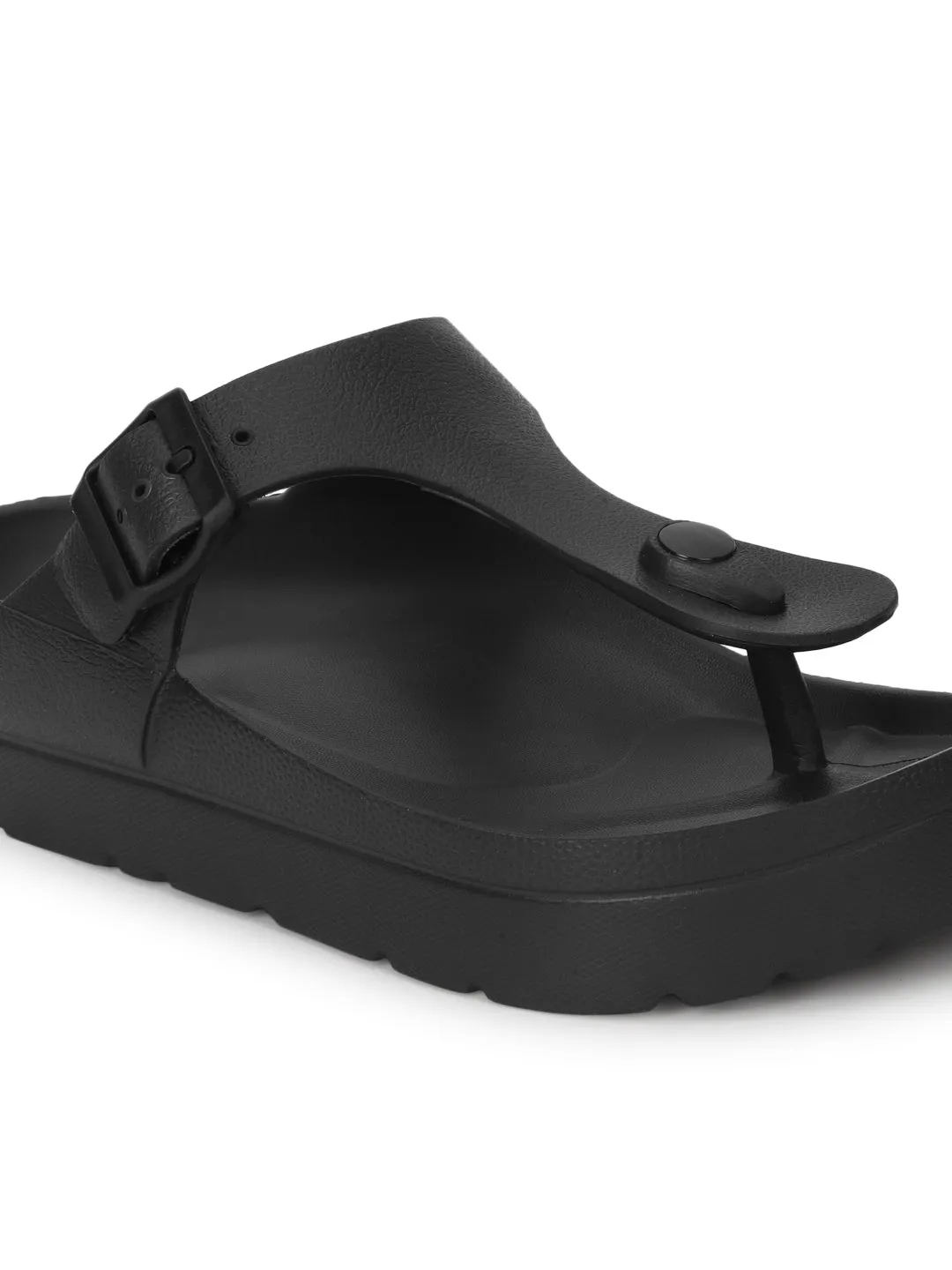 Escarpins à enfiler en PU noir (TC-RS3480-BLK)