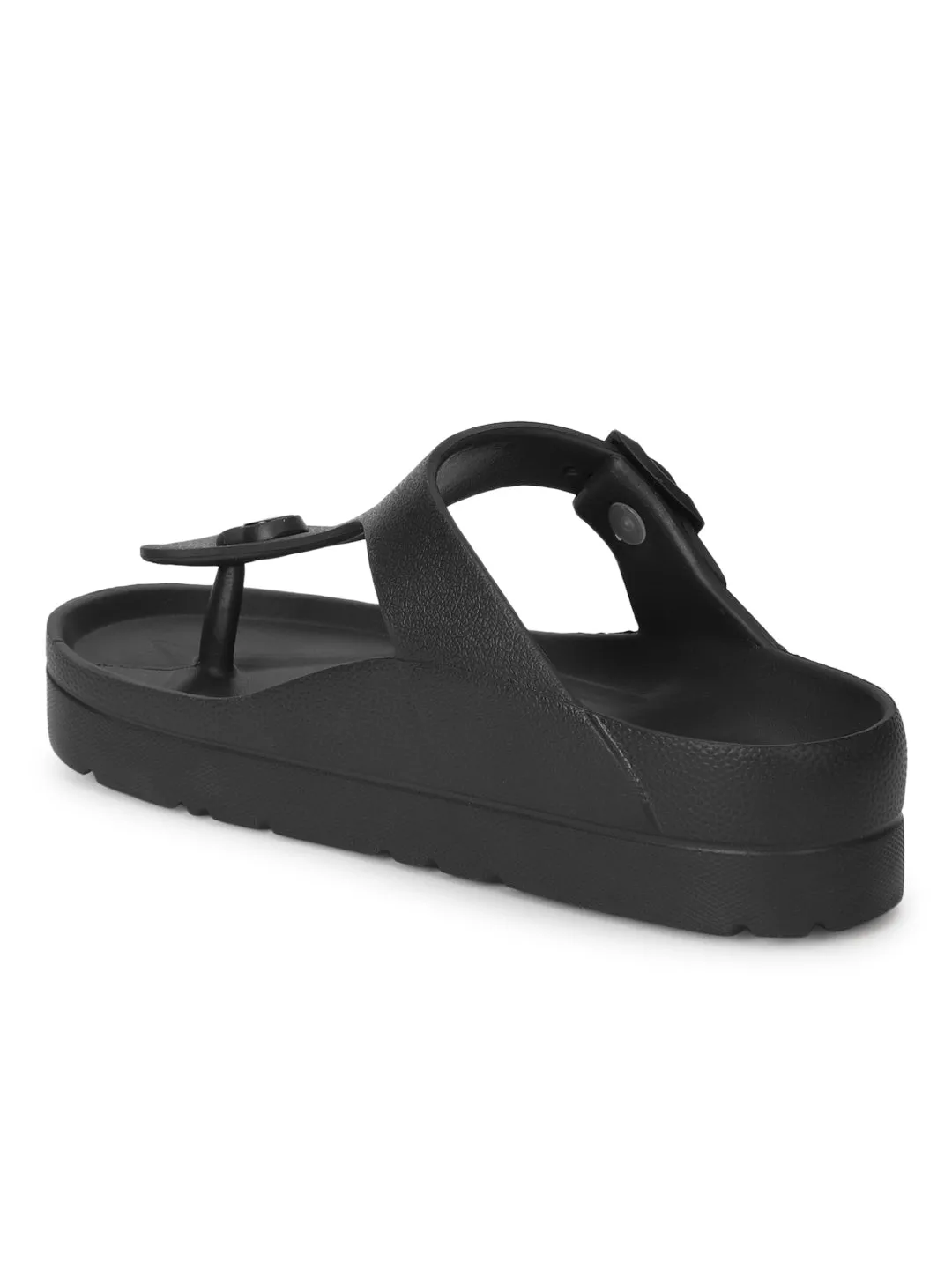 Escarpins à enfiler en PU noir (TC-RS3480-BLK)