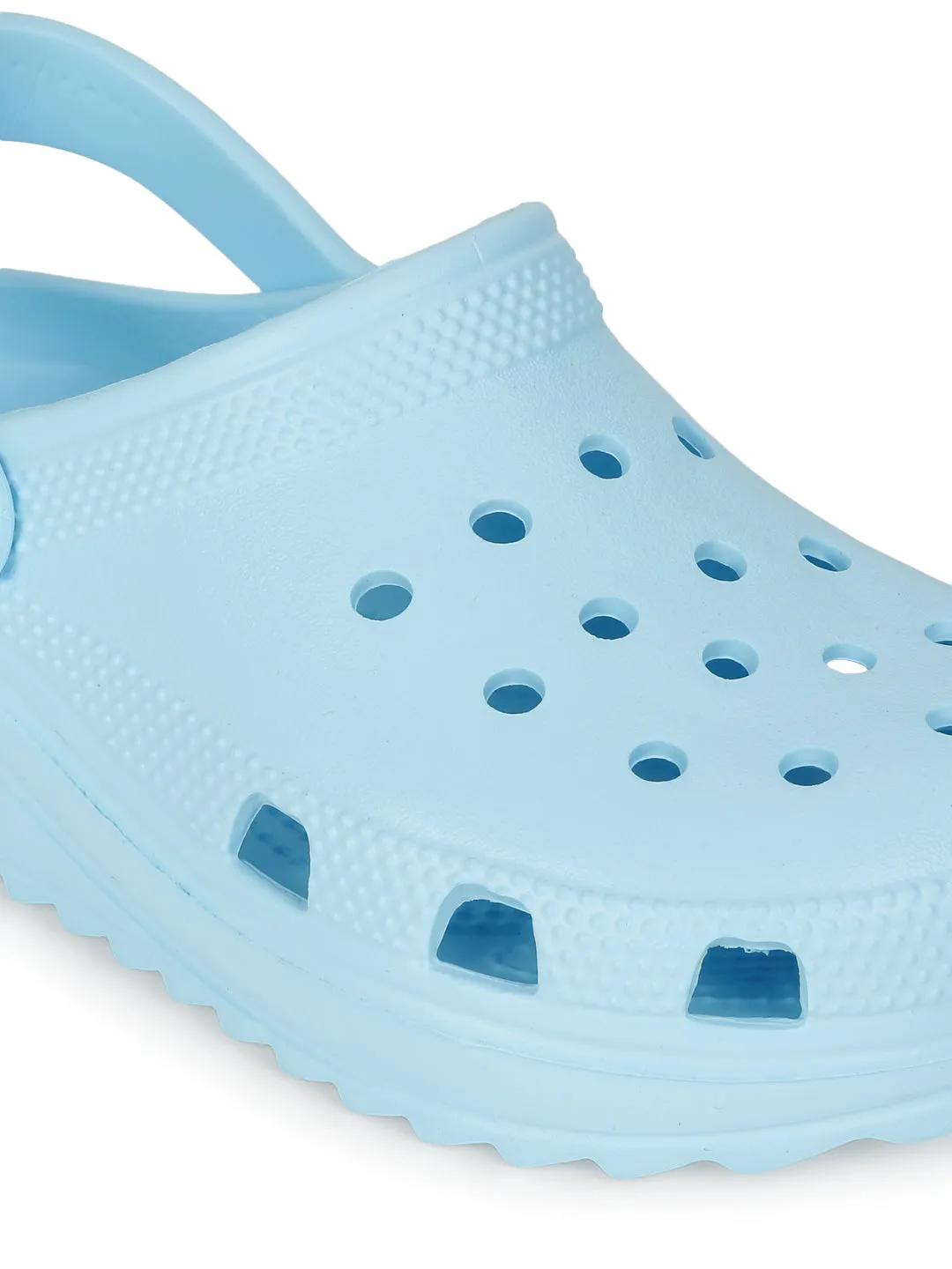 Mules en PU bleu à enfiler (TC-EZ0129-01-BBLU)