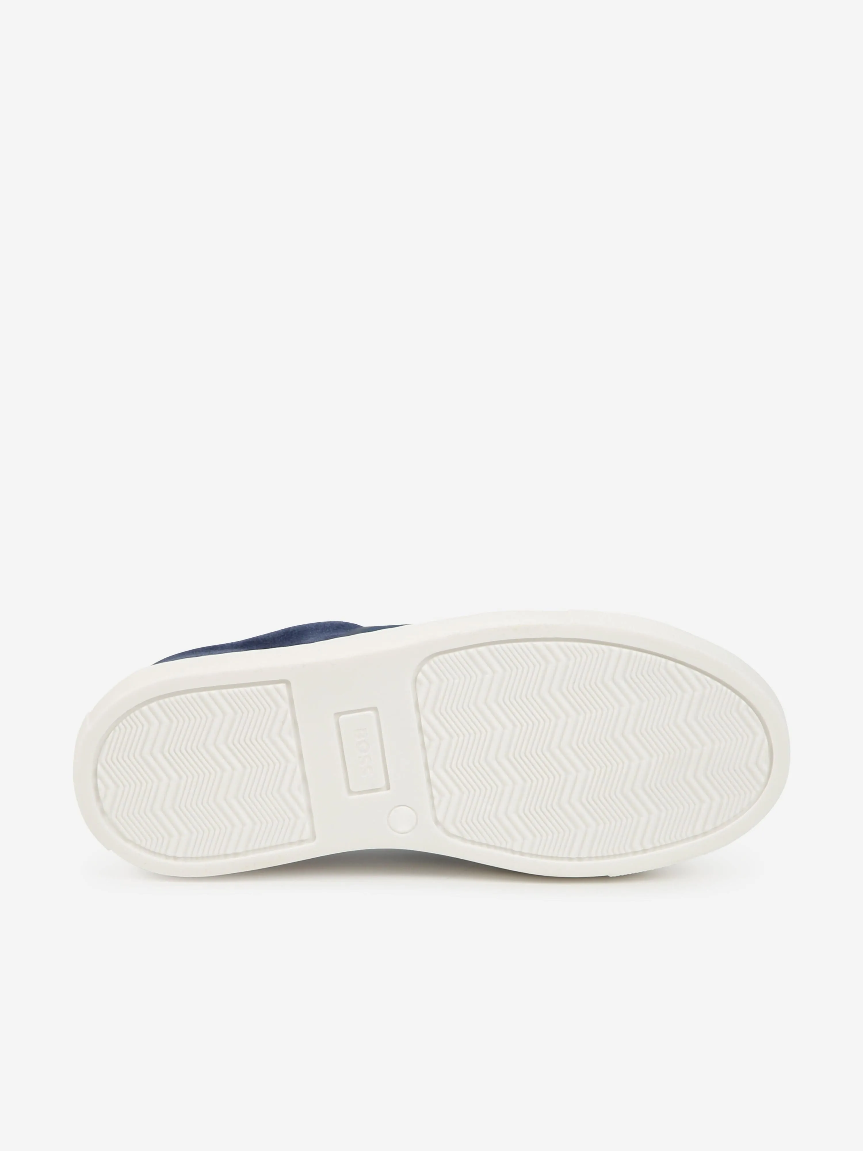 Baskets en cuir BOSS Boys avec logo en bleu
