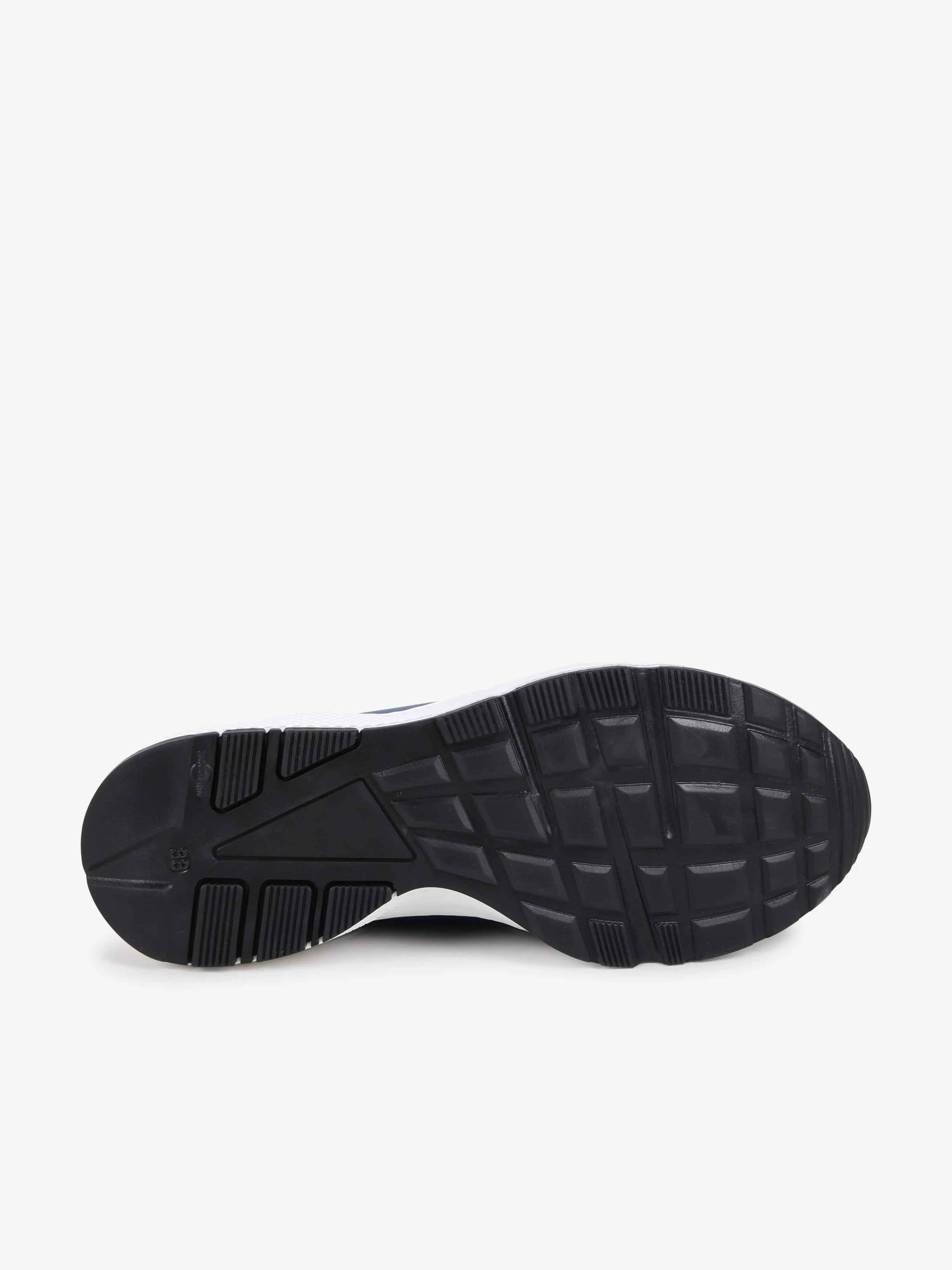 Baskets en cuir BOSS Boys avec logo en bleu
