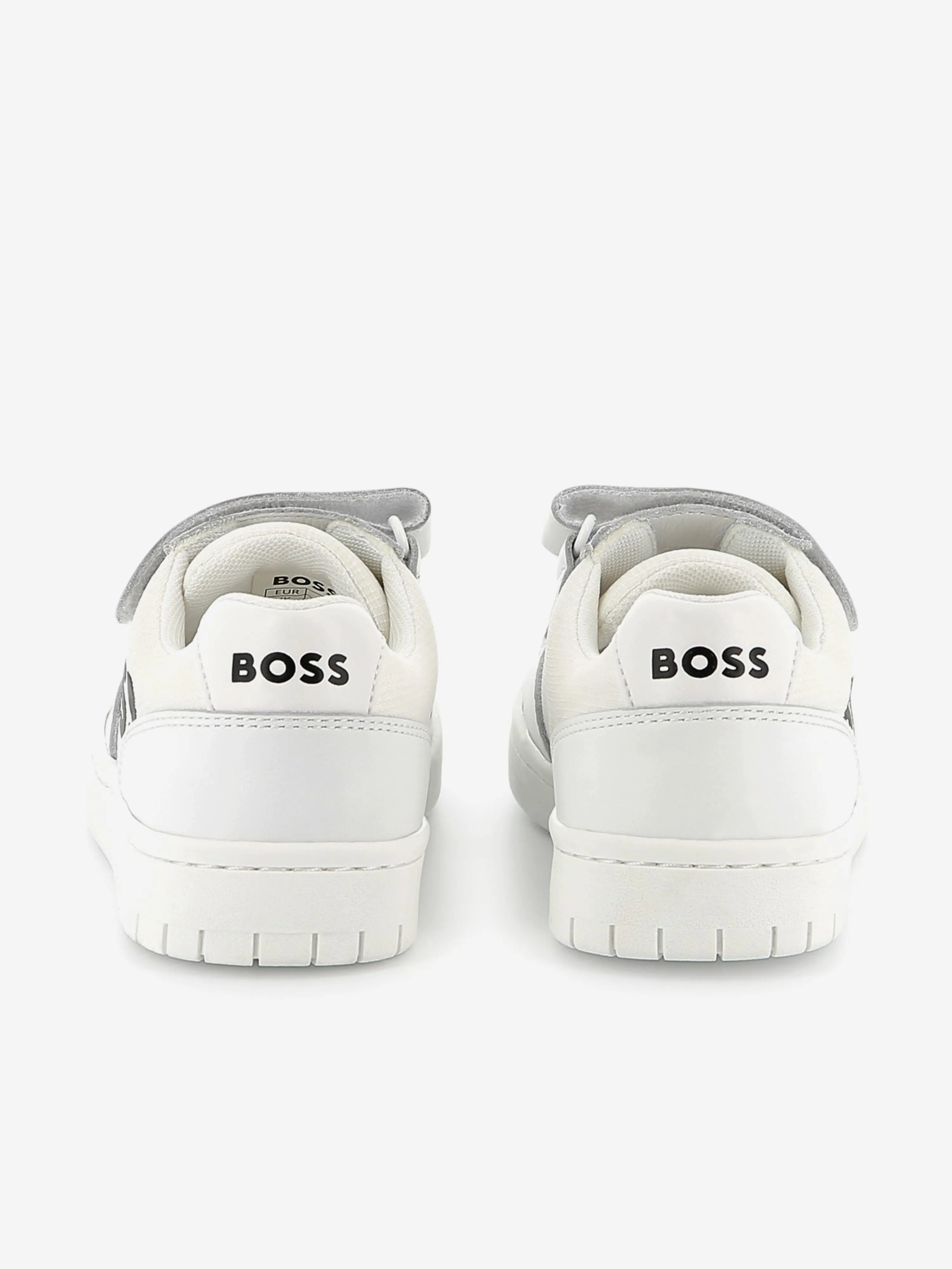 Chaussures de train BOSS Boys Logo en blanc