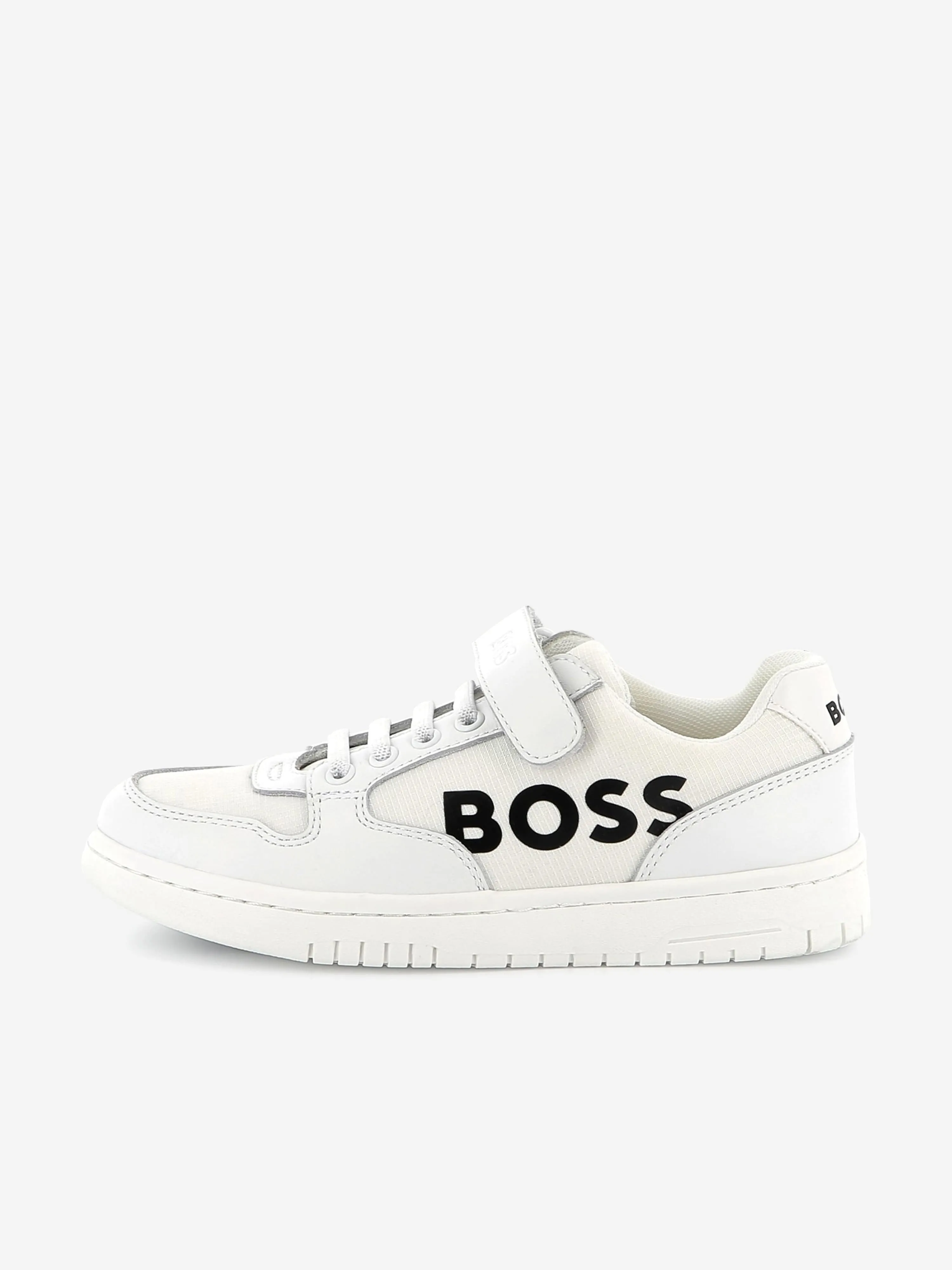 Chaussures de train BOSS Boys Logo en blanc