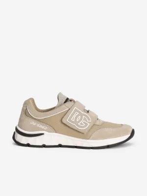 Chaussures de sport en daim et mesh pour garçons en beige