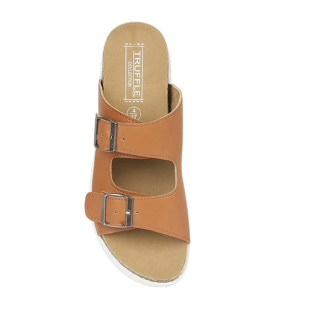Chaussures plates marron
