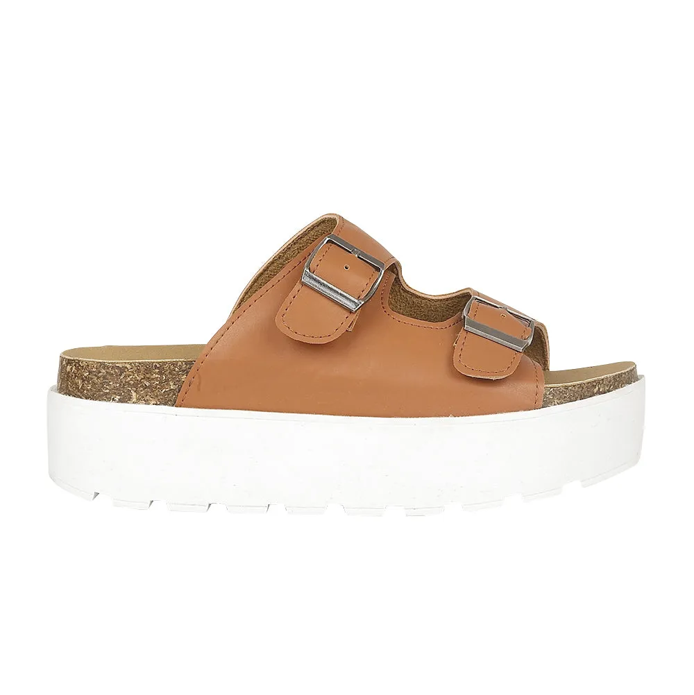 Chaussures plates marron
