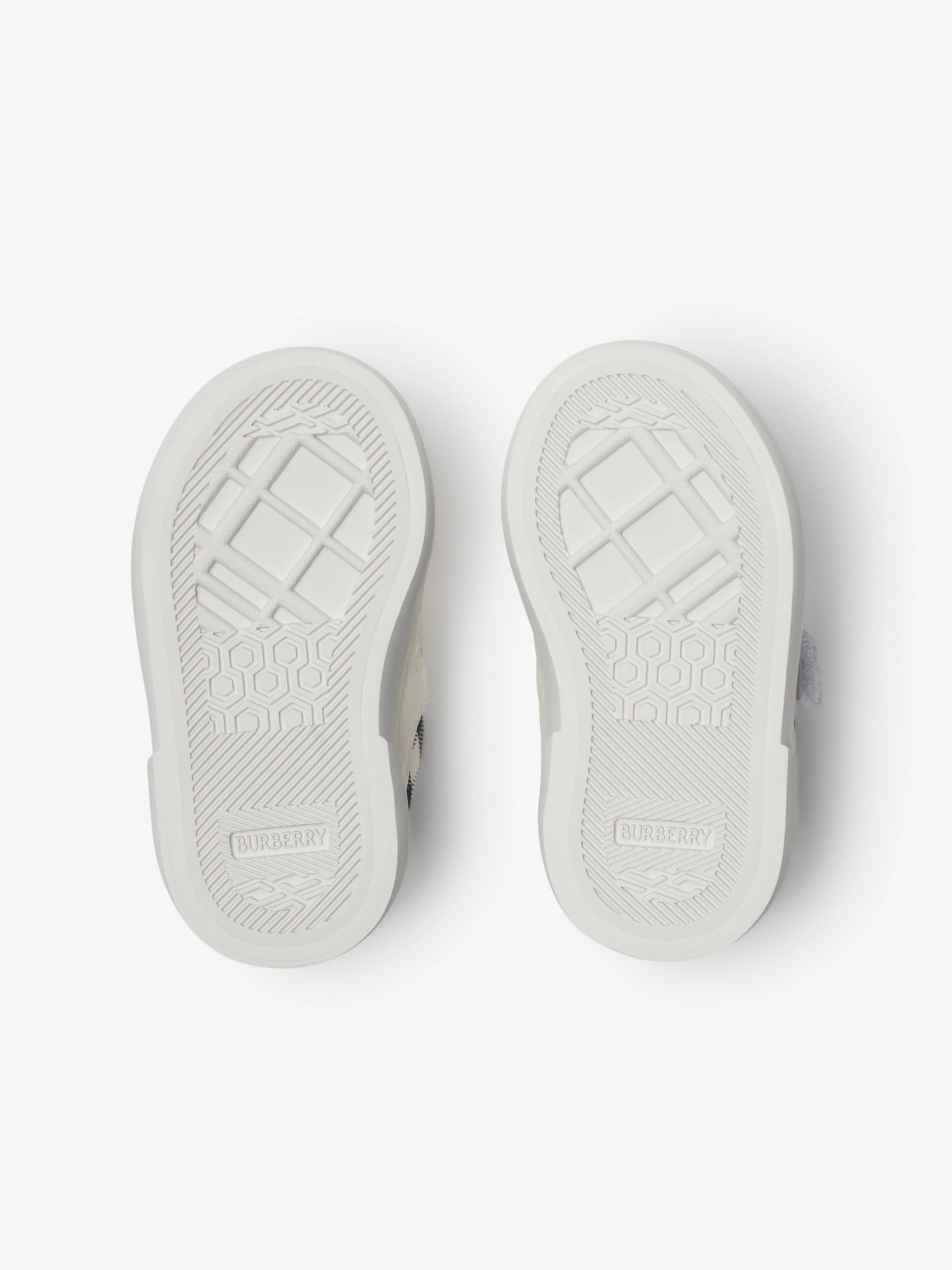Chaussures de sport Burberry Baby Check en blanc