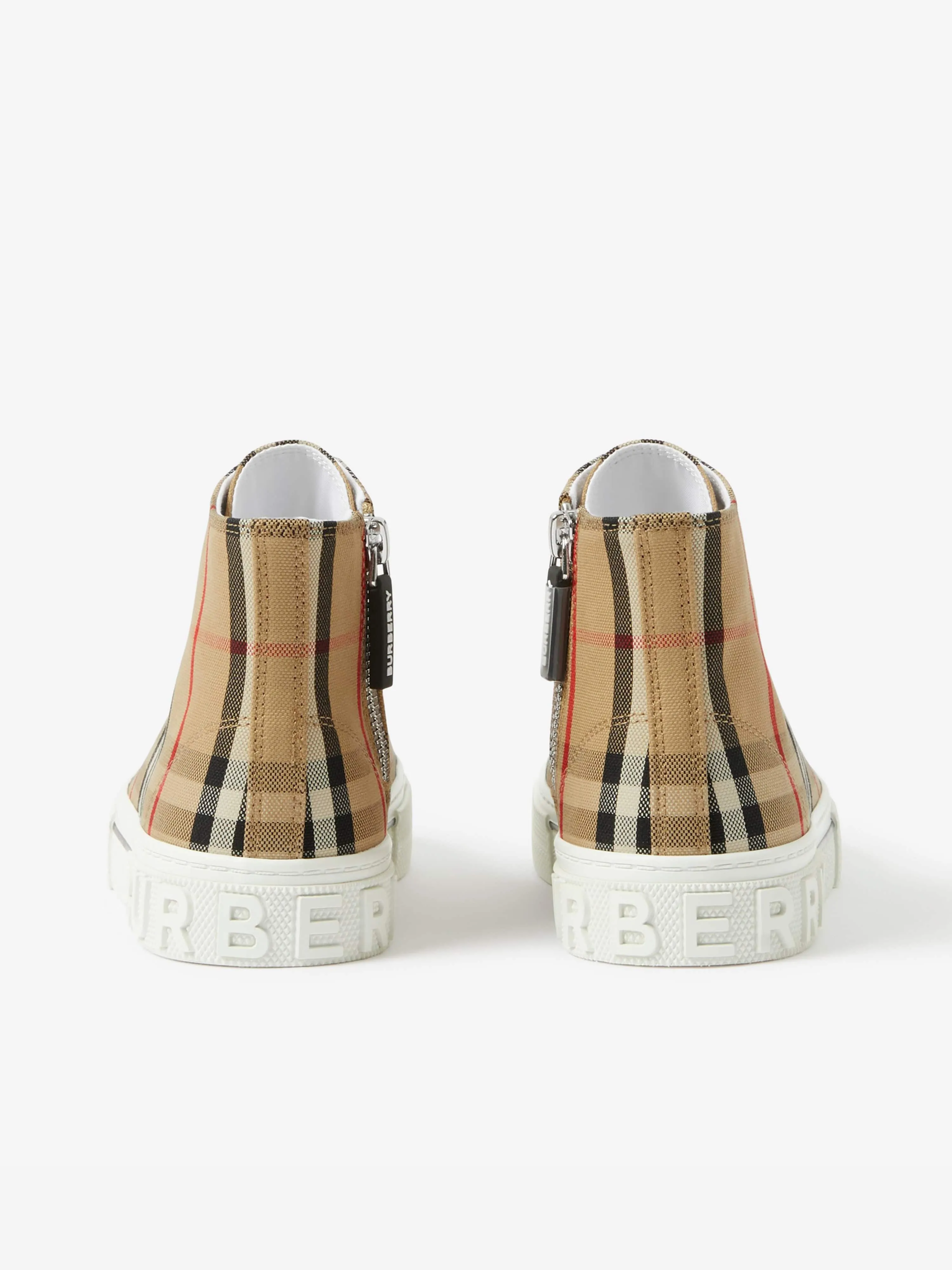 Burberry Kids Nouveaux Mini Jack Baskets Hautes en Beige