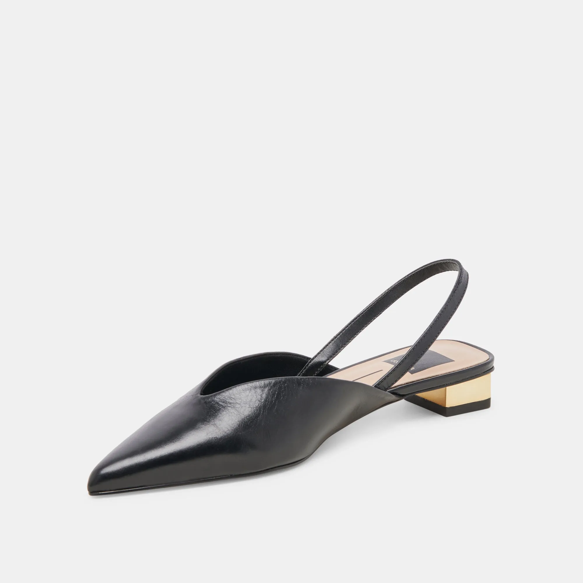 BYANCA FLATS CUIR NOIR